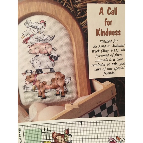Celebrations Cross Stitch Craft  Magazine Spring 1991 Projects Mothers Day Quilt - Picture 6 of 12